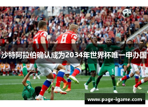 沙特阿拉伯确认成为2034年世界杯唯一申办国